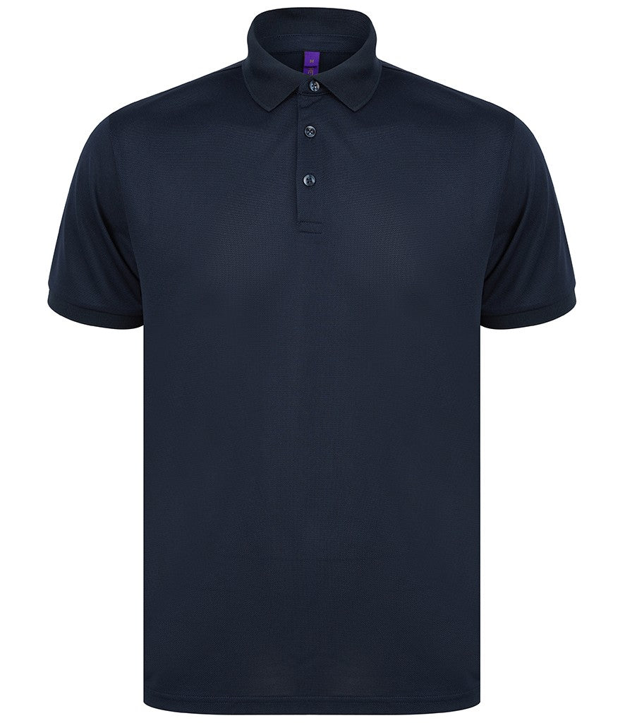 Recycled Polyester Pique Polo Shirt | NAVY