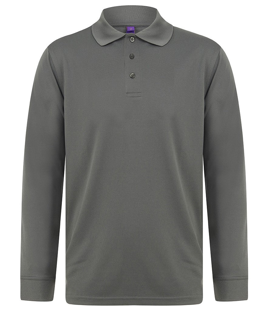 Long Sleeve Coolplus Polo Shirt | CHARCOAL
