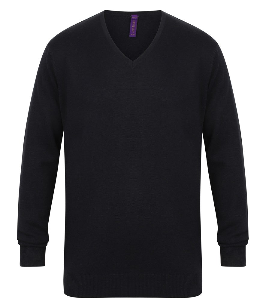 Mens Lightweight V-Neck Jumper | NAVY