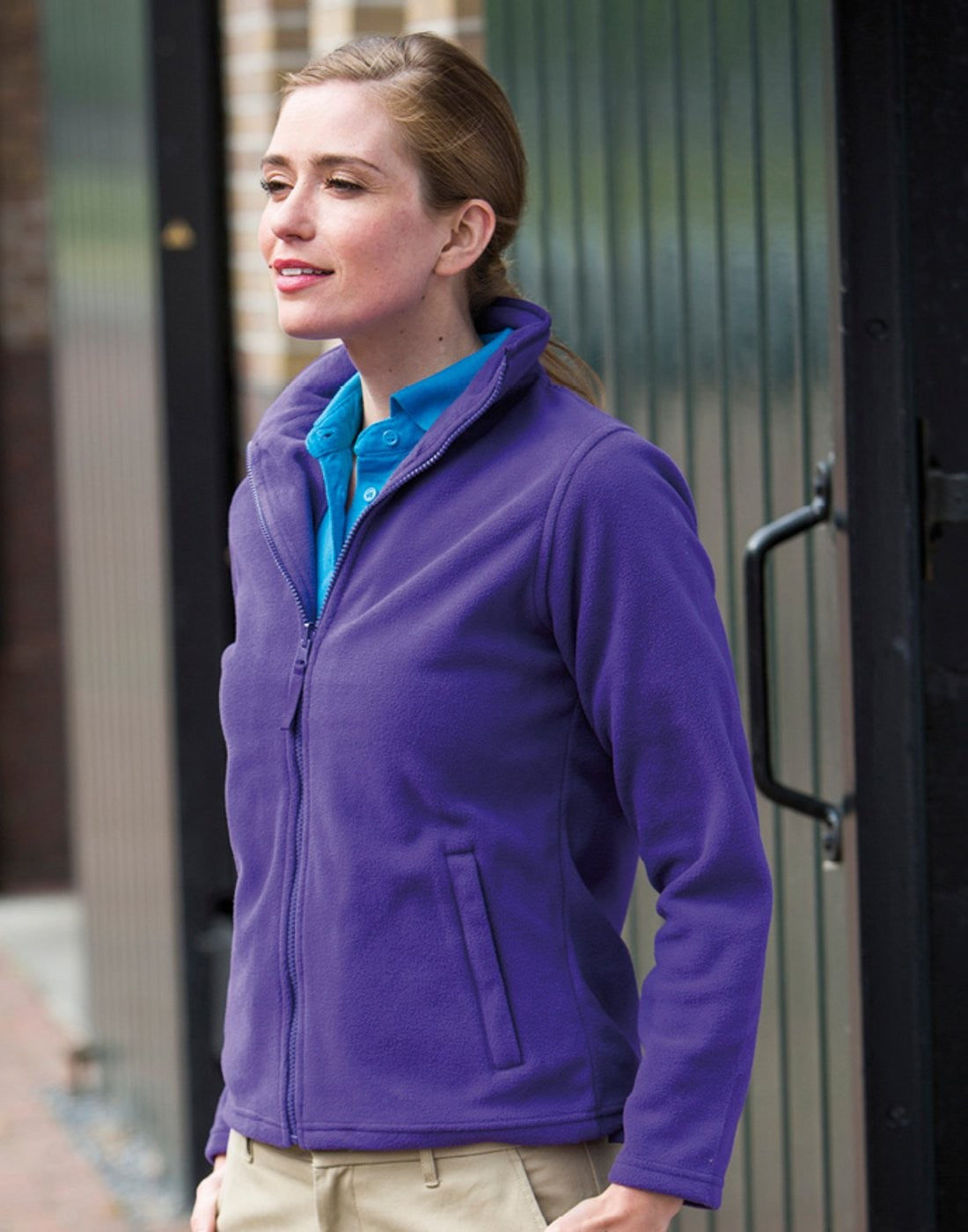 Ladies Microfleece Jacket | BLACK