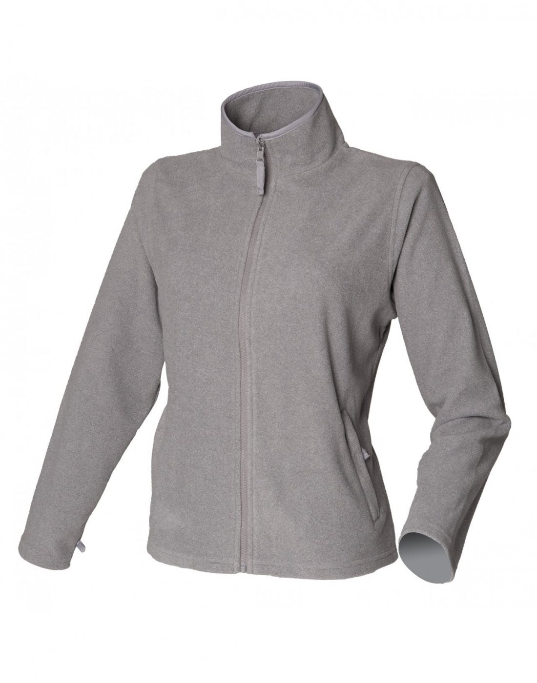 Ladies Microfleece Jacket | HEATHER GREY