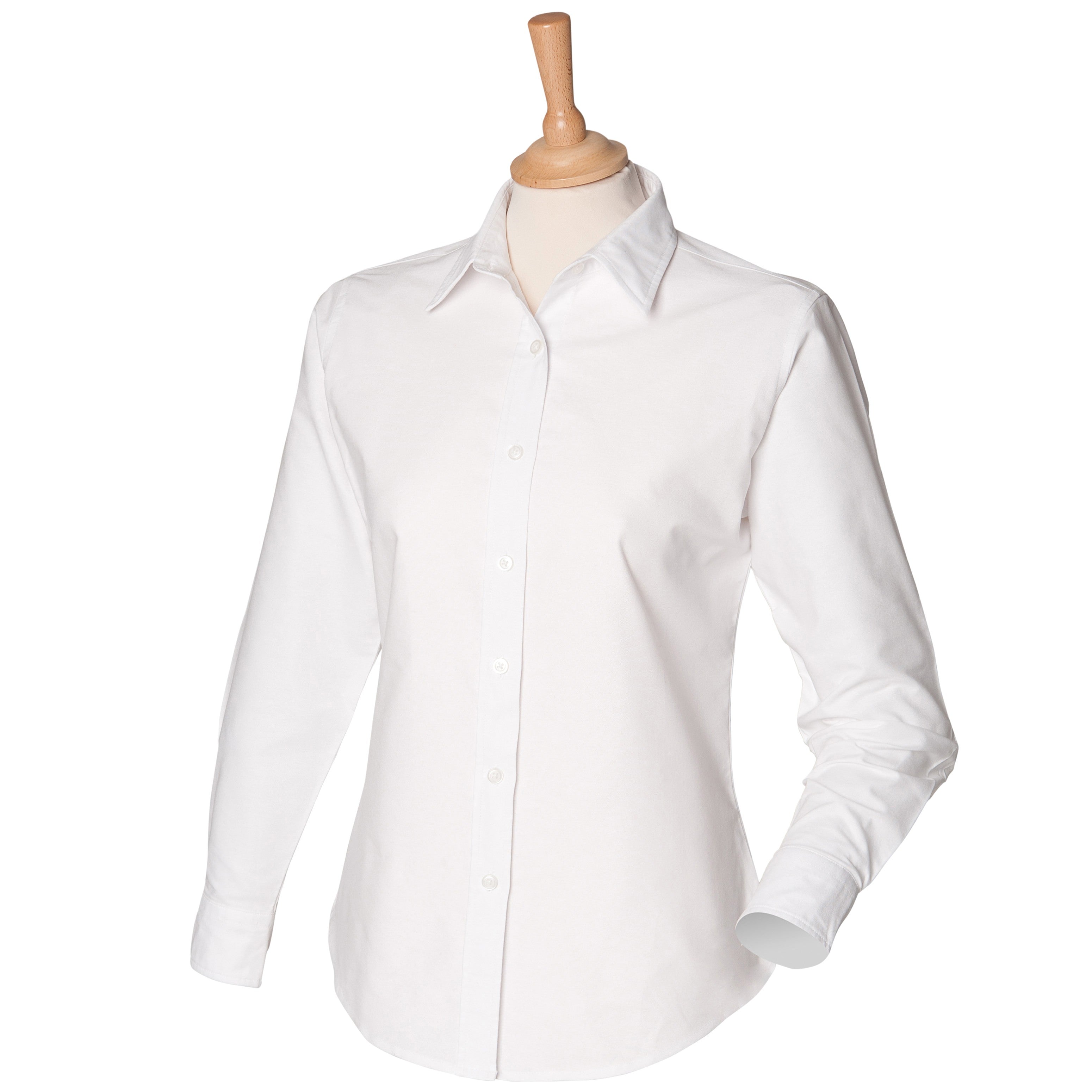 Women's Classic Long Sleeved Oxford Shirt | WHITE