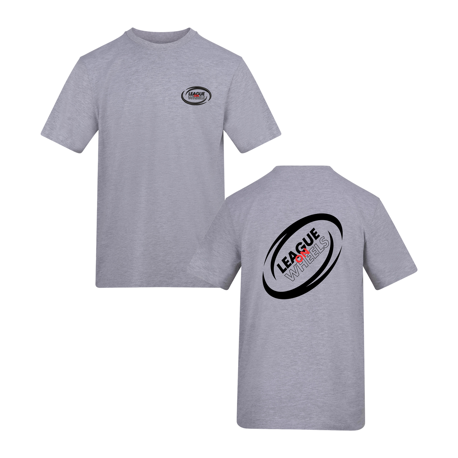 League on Wheels T-Shirt | HEATHER GREY