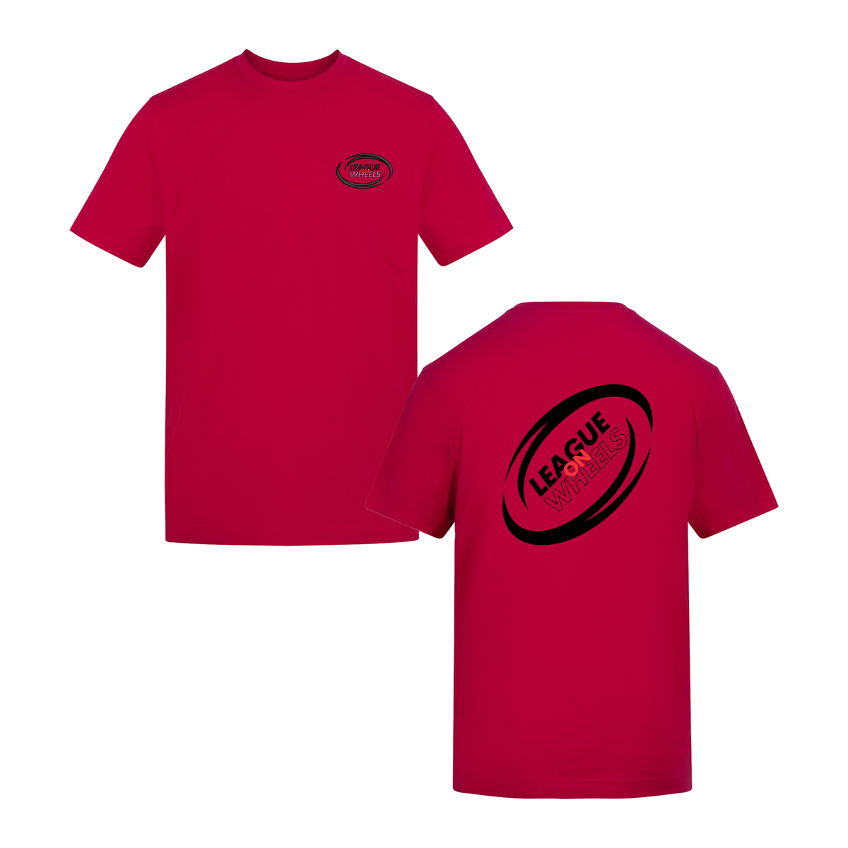 League on Wheels T-Shirt | HOT PINK