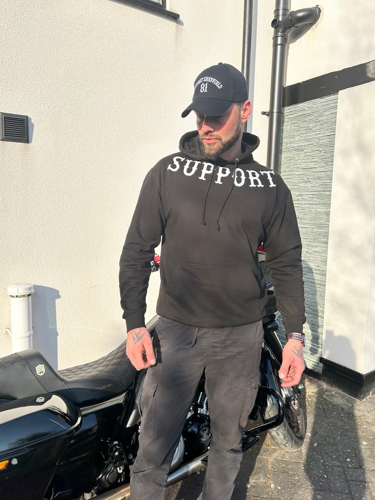 Support Sheffield Hoodie - Black