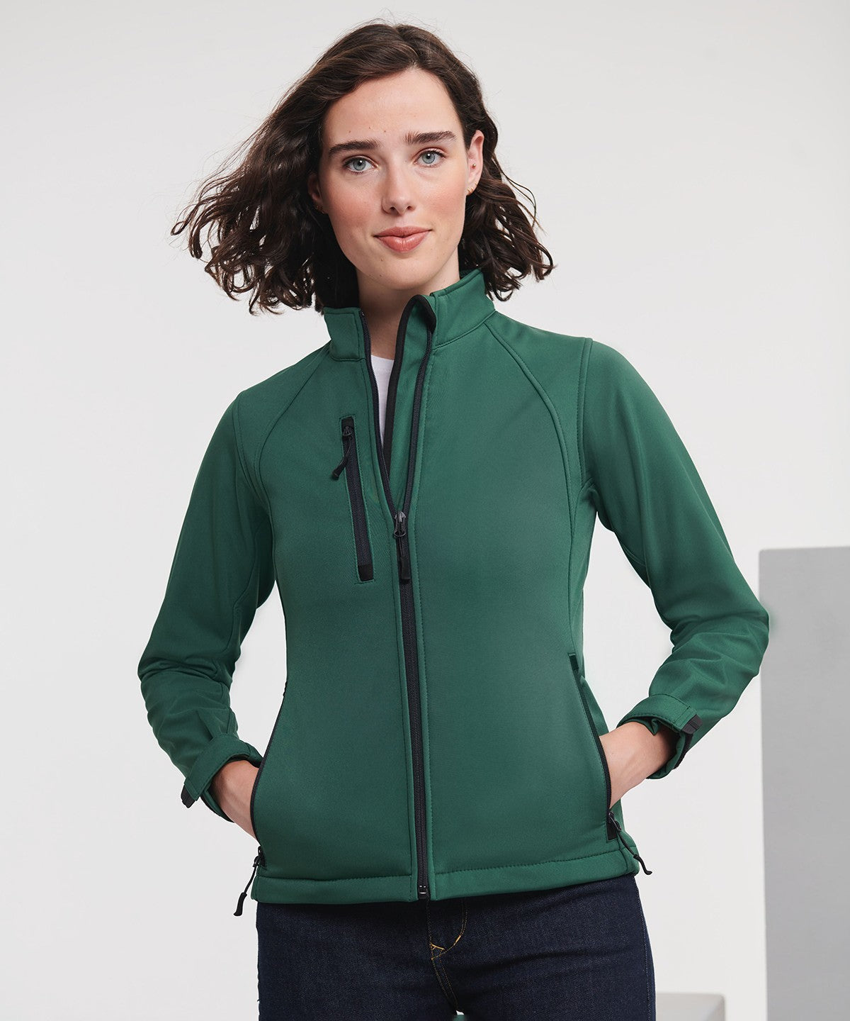 Ladies Soft Shell Jacket | BOTTLE GREEN