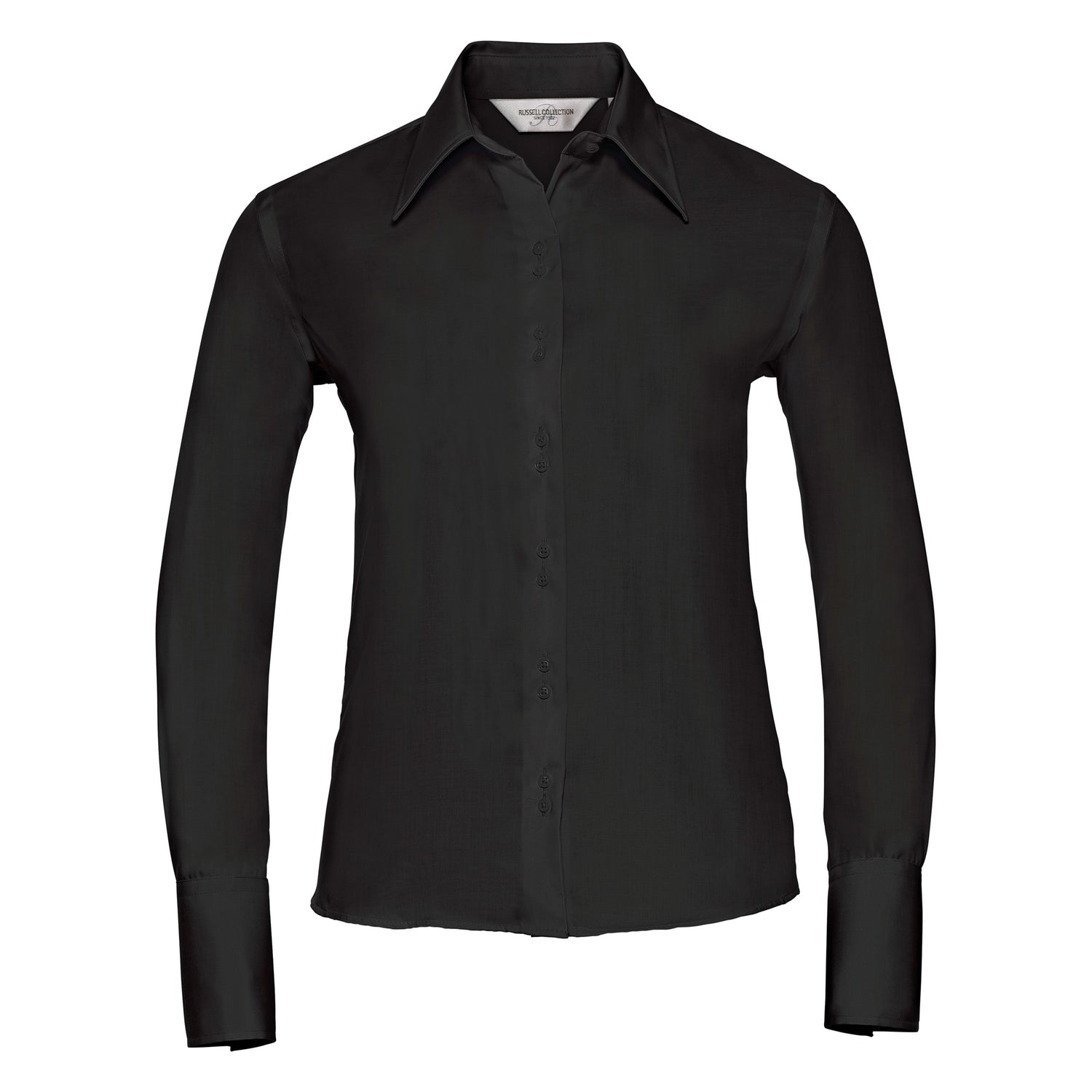 Women's Long Sleeve Ultimate Non-iron Shirt | BLACK