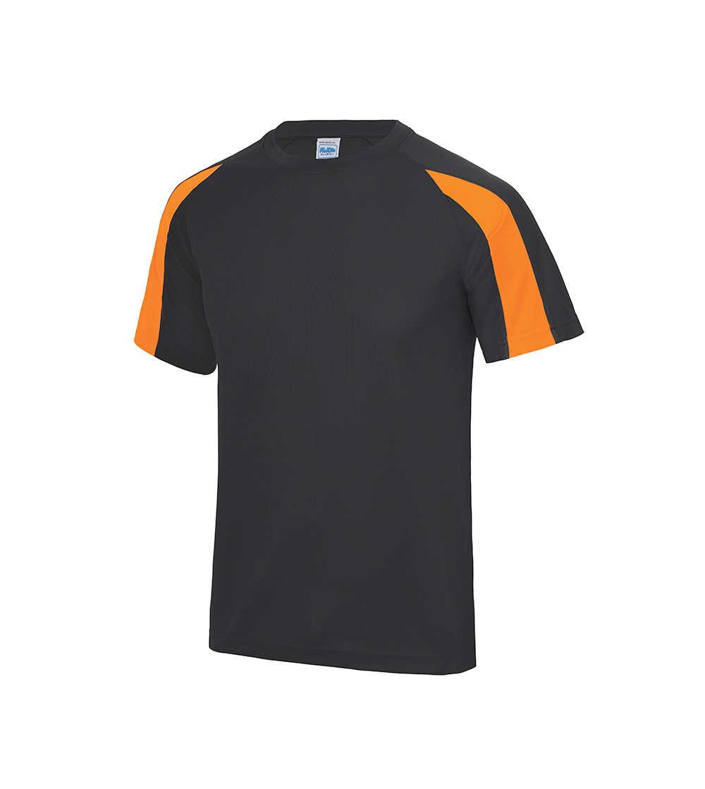 Contrast Cool T | JET BLACK/ELECTRIC ORANGE