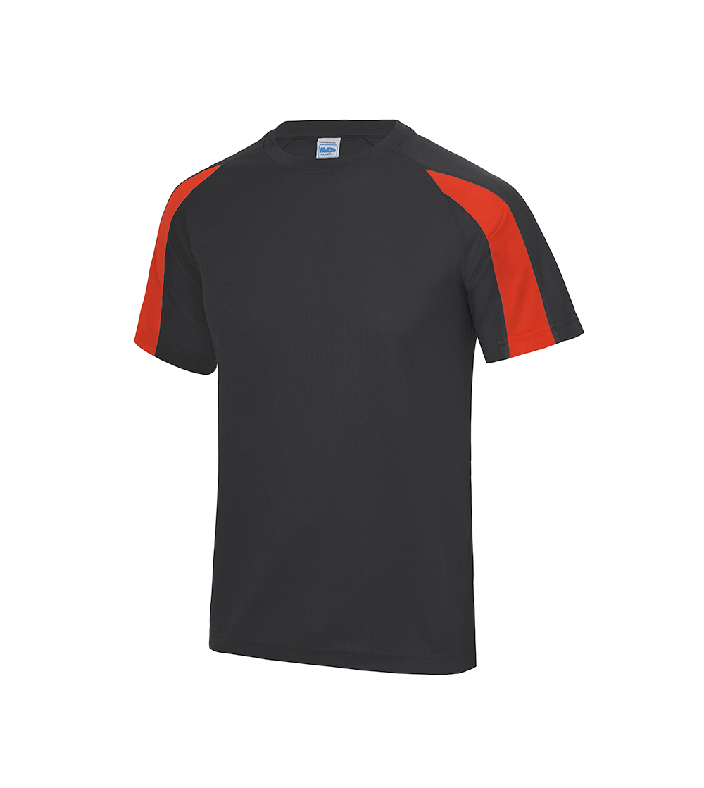 Contrast Cool T | JET BLACK/FIRE RED