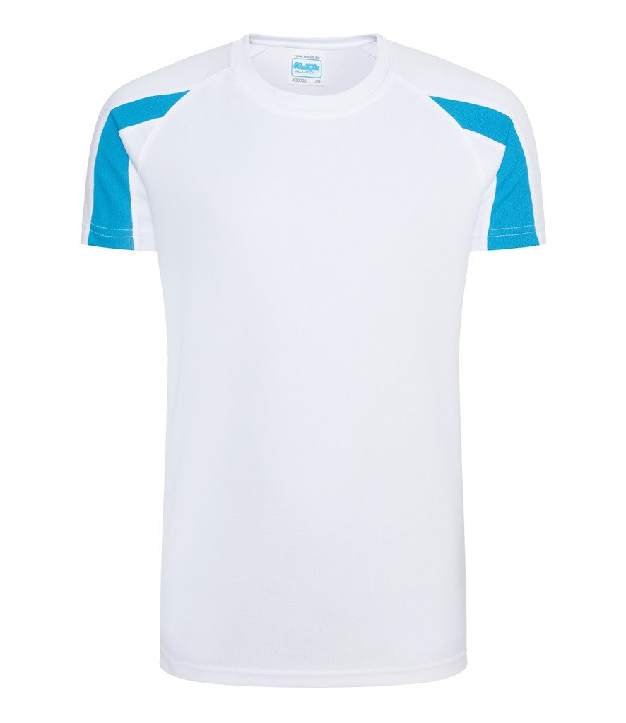Kids Contrast Cool T | ARCTIC WHITE/SAPPHIRE