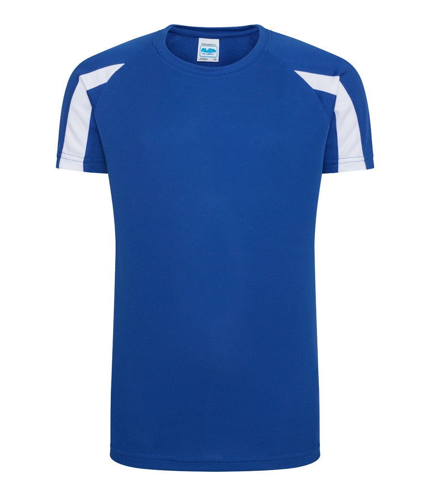 Kids Contrast Cool T | ROYAL BLUE/ARCTIC WHITE