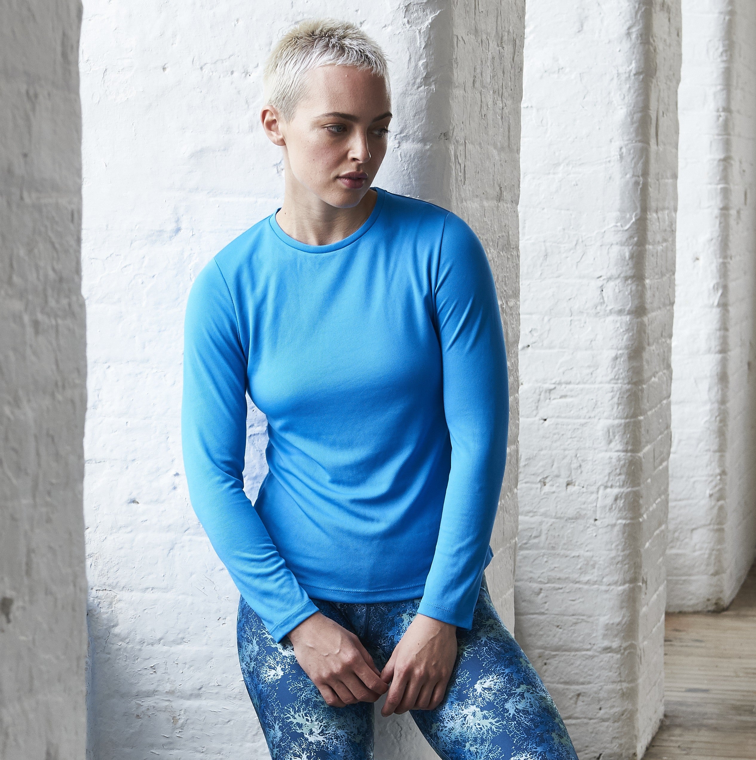 Girlie Long Sleeve Cool T | SAPPHIRE