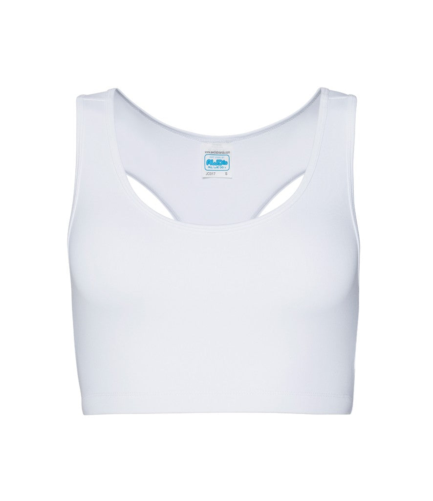 Girlie Cool Sports Crop Top | ARCTIC WHITE