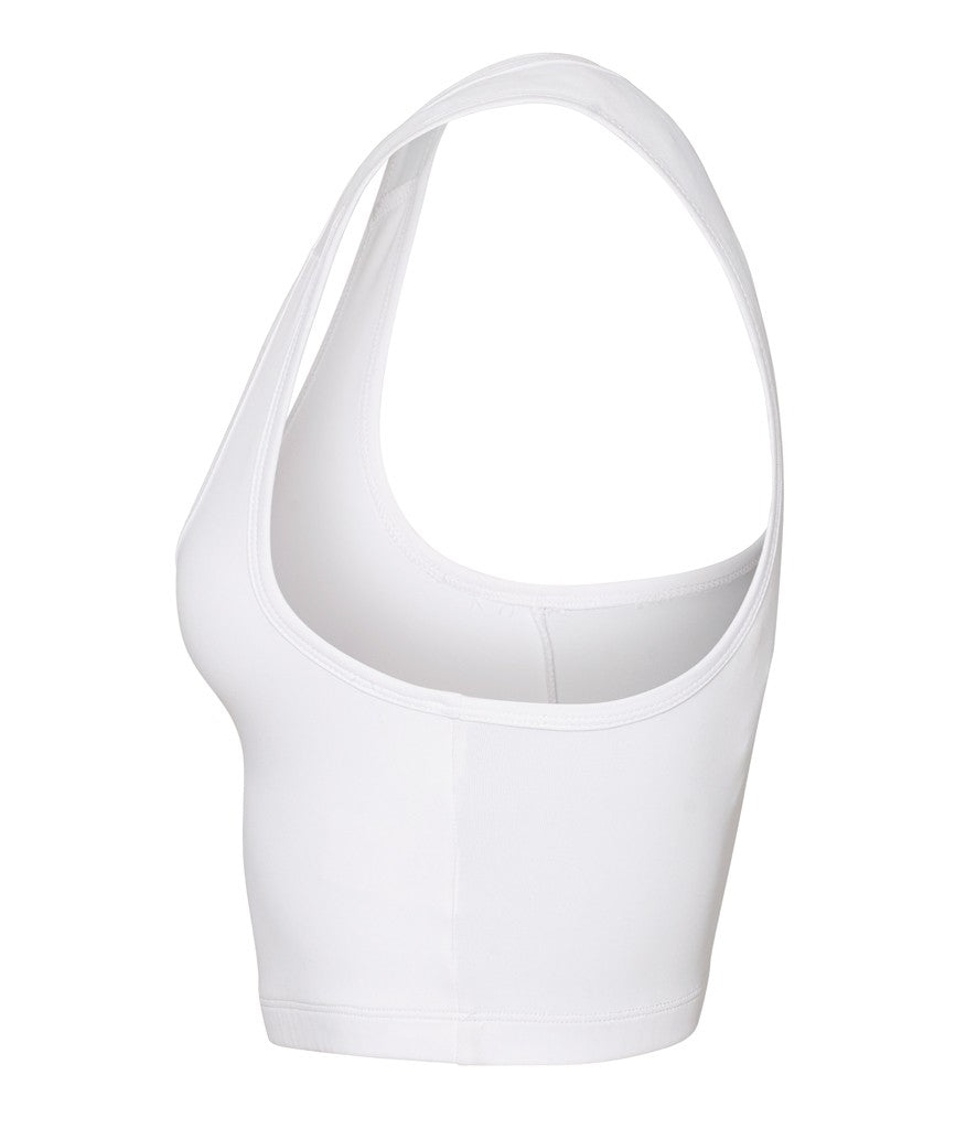 Girlie Cool Sports Crop Top | JET BLACK