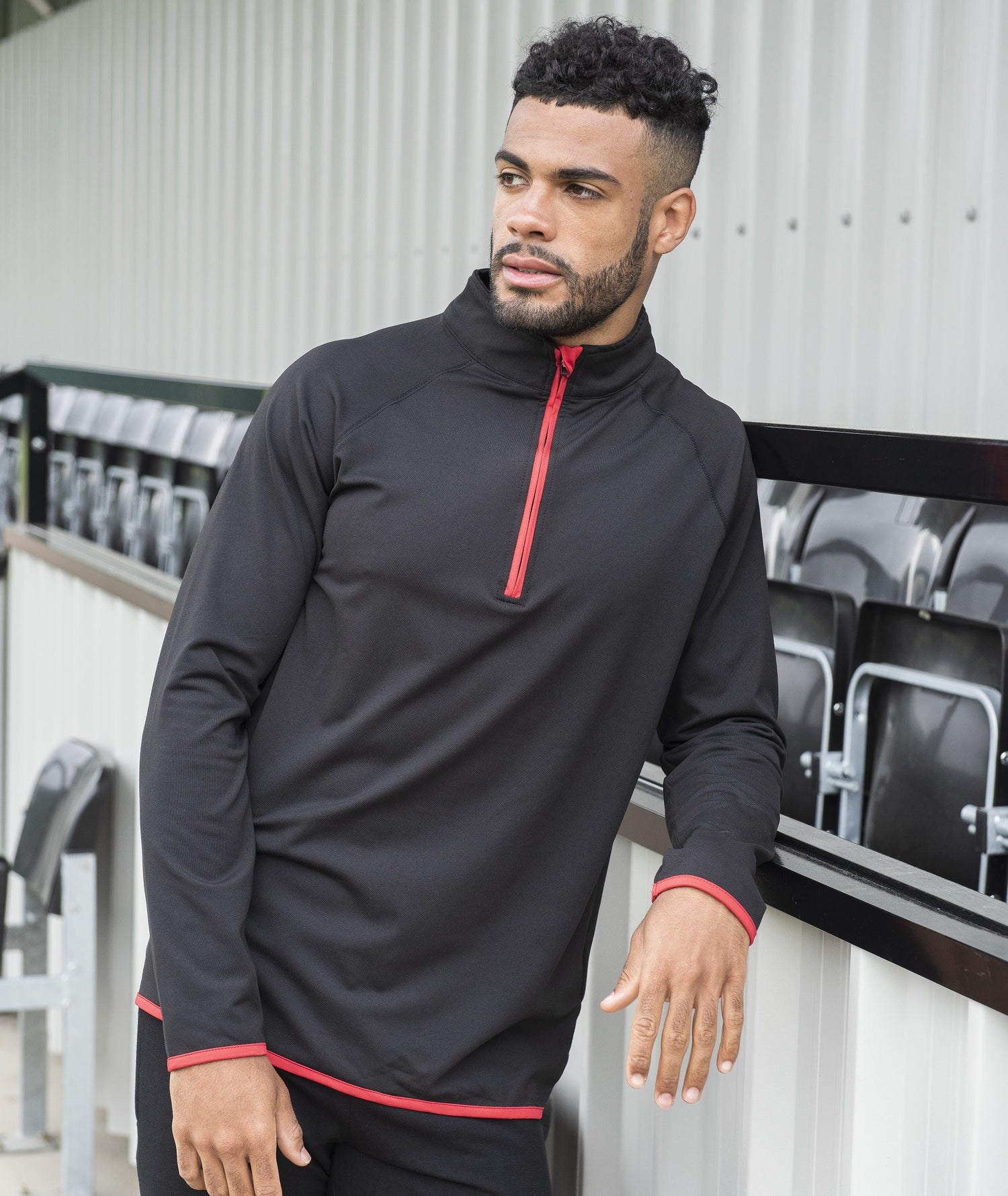 Cool 1/2 Zip Sweatshirt | CHARCOAL/JET BLACK