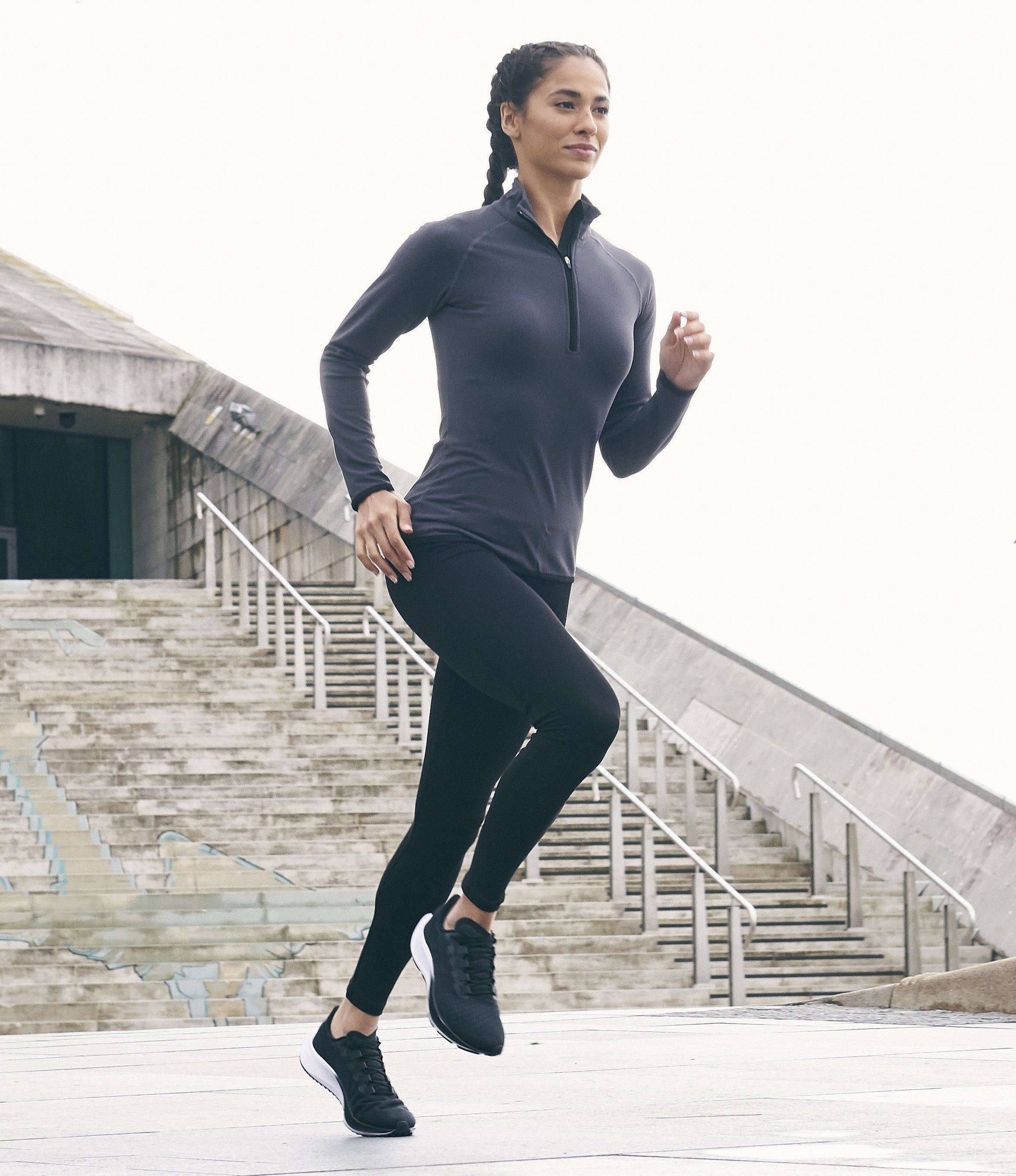 Girlie Cool 1/2 Zip Sweatshirt | FRENCH NAVY/ARCTIC WHITE