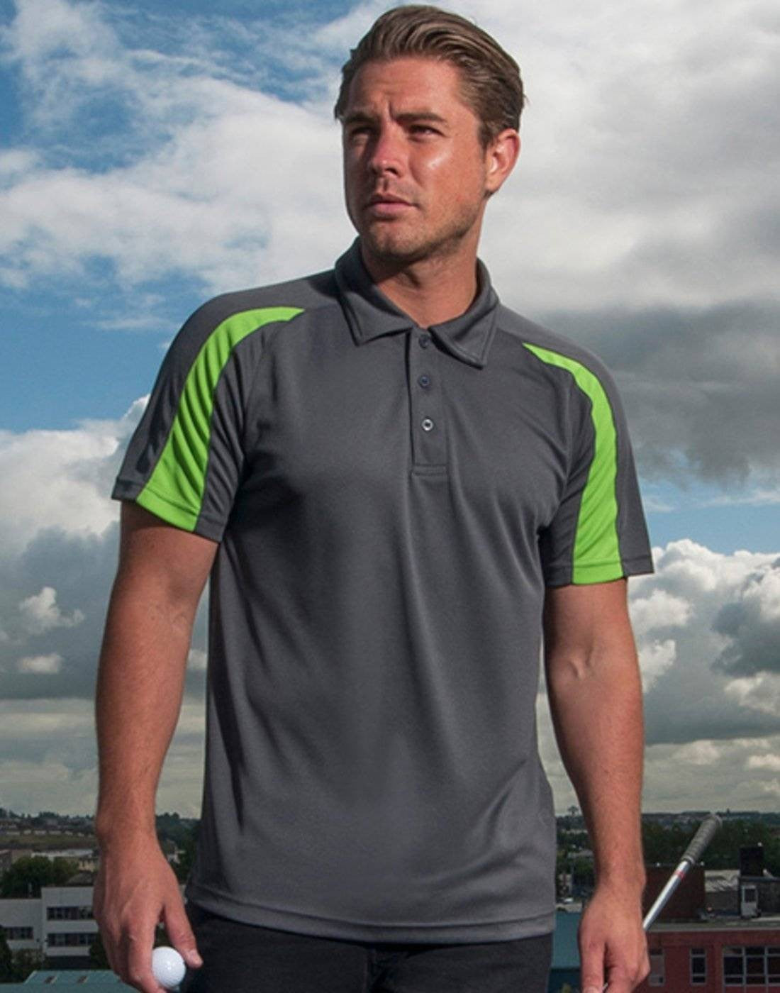 Contrast Cool Polo | ROYAL BLUE/ARCTIC WHITE