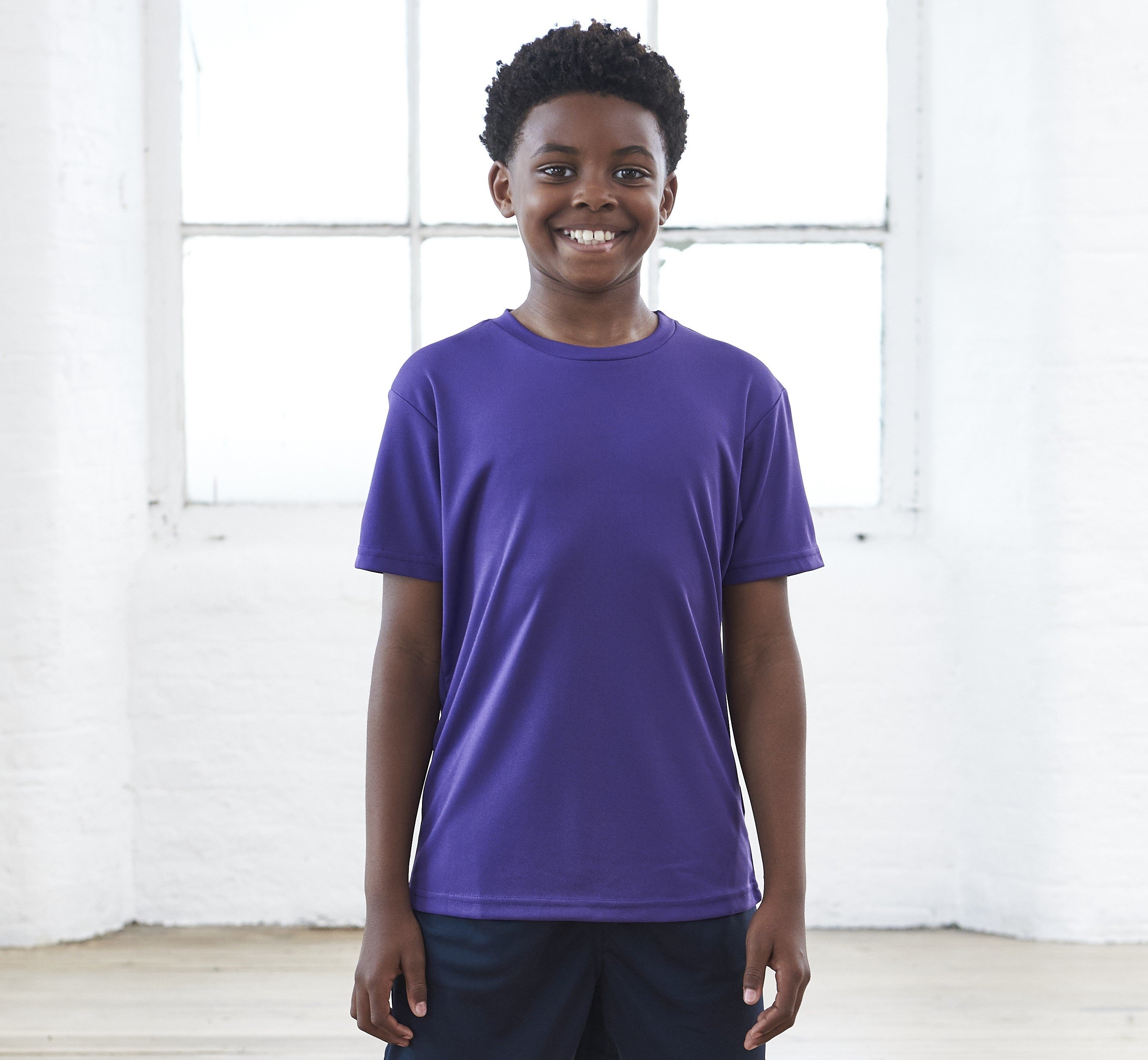 Kids Recycled Cool T-Shirt | JET BLACK