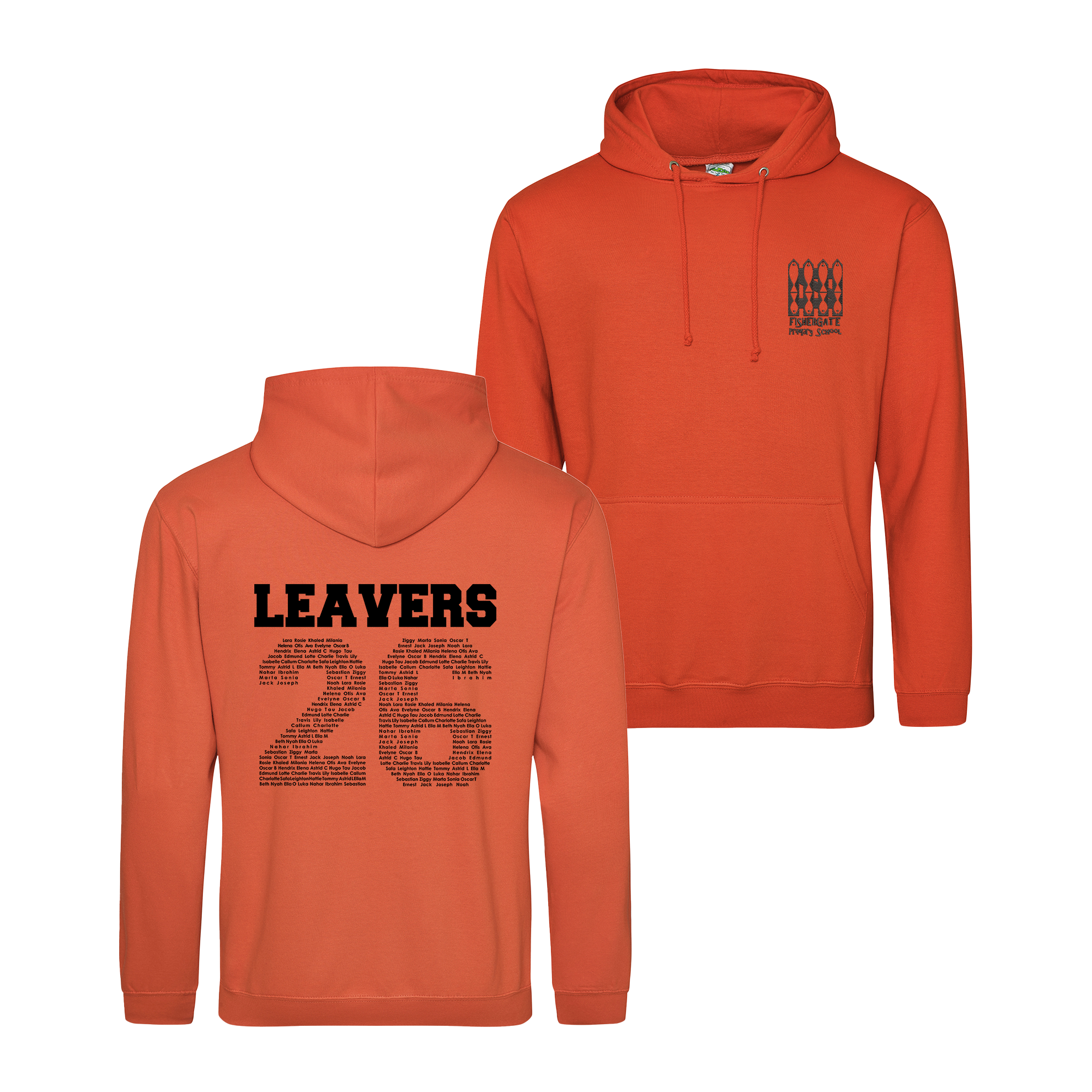 Fishergate School Leavers Hoodie | BURNT ORANGE