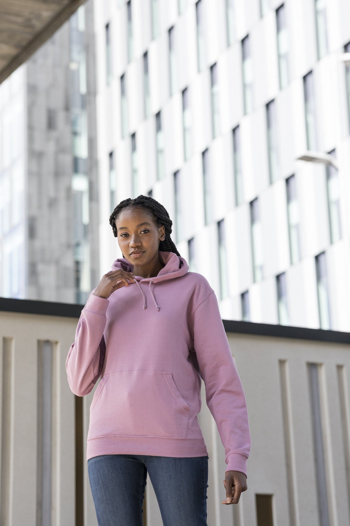 College Hoodie | JET BLACK