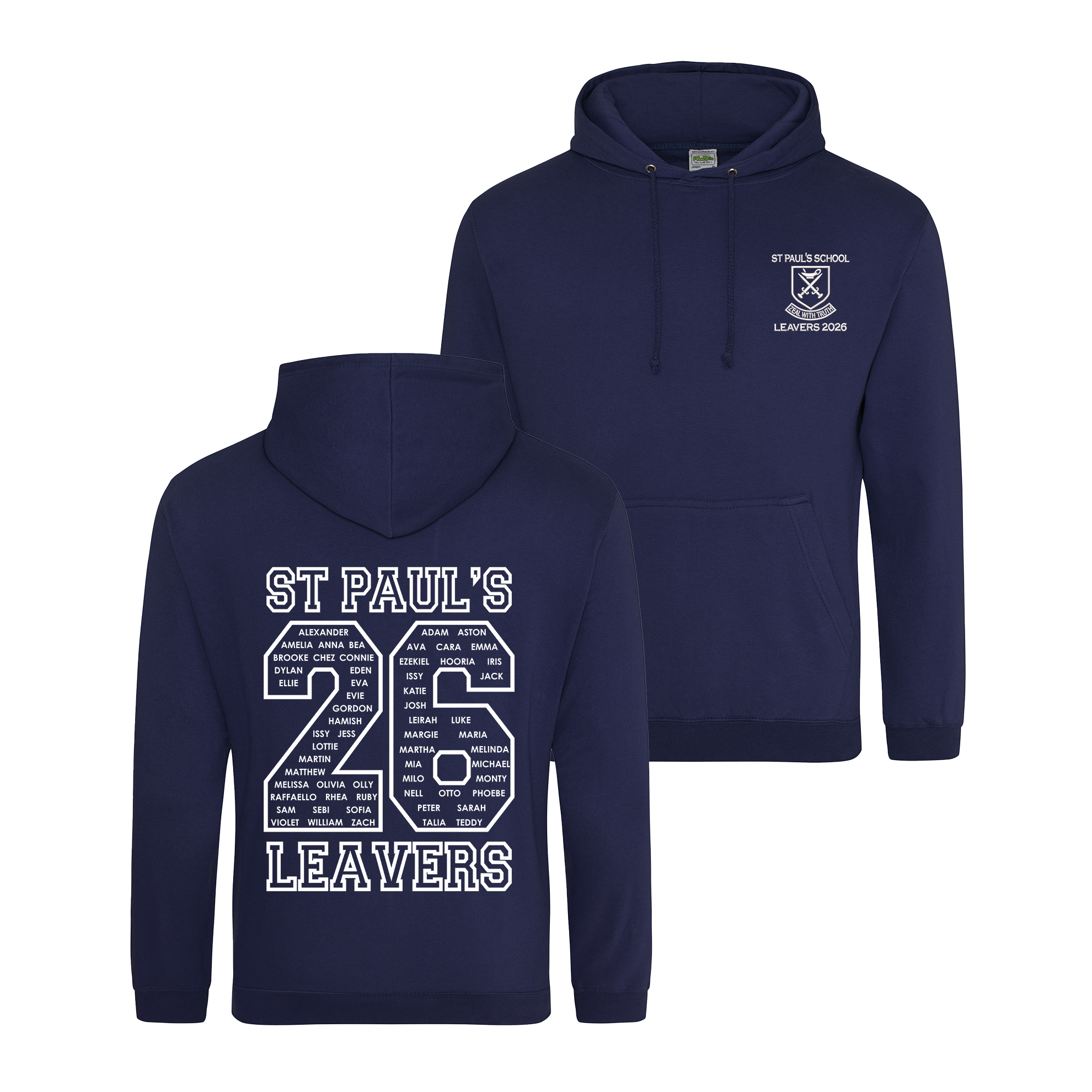 St Pauls School Leavers Hoodie | OXFORD NAVY