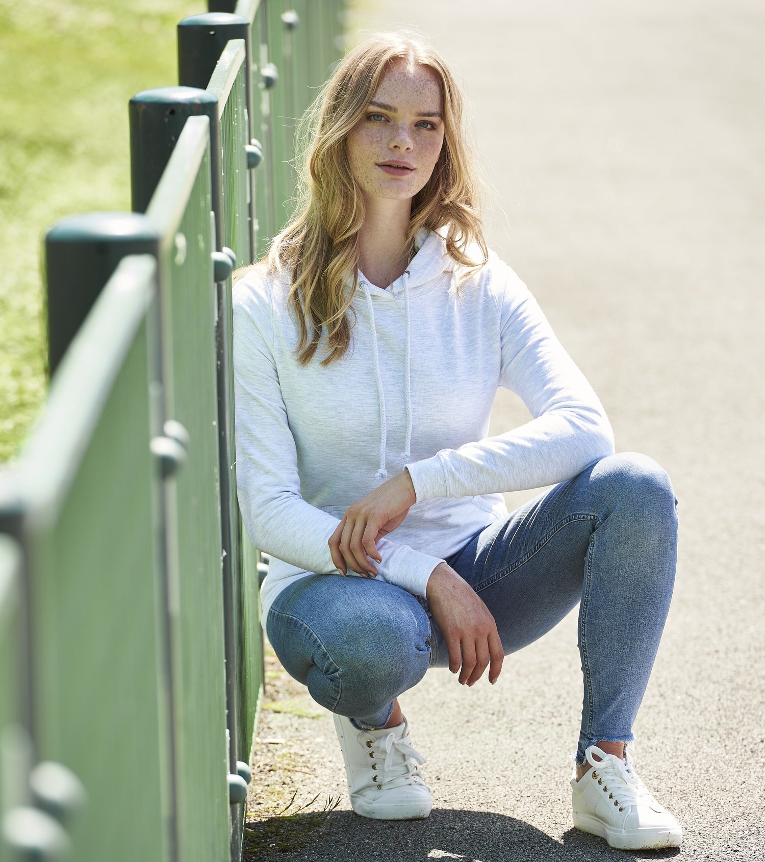 Girlie College Hoodie | AIRFORCE BLUE