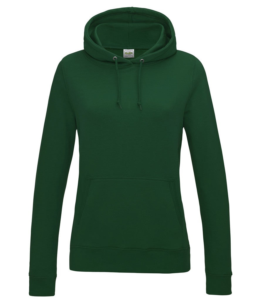 Girlie College Hoodie | BOTTLE GREEN