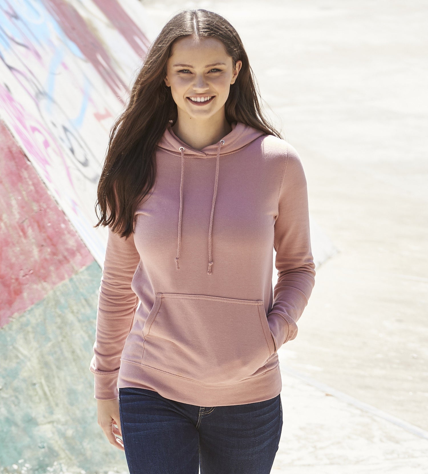 Girlie College Hoodie | ARCTIC WHITE