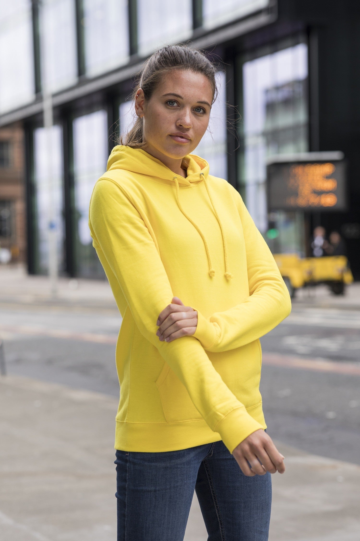 Girlie College Hoodie | DUSTY GREEN