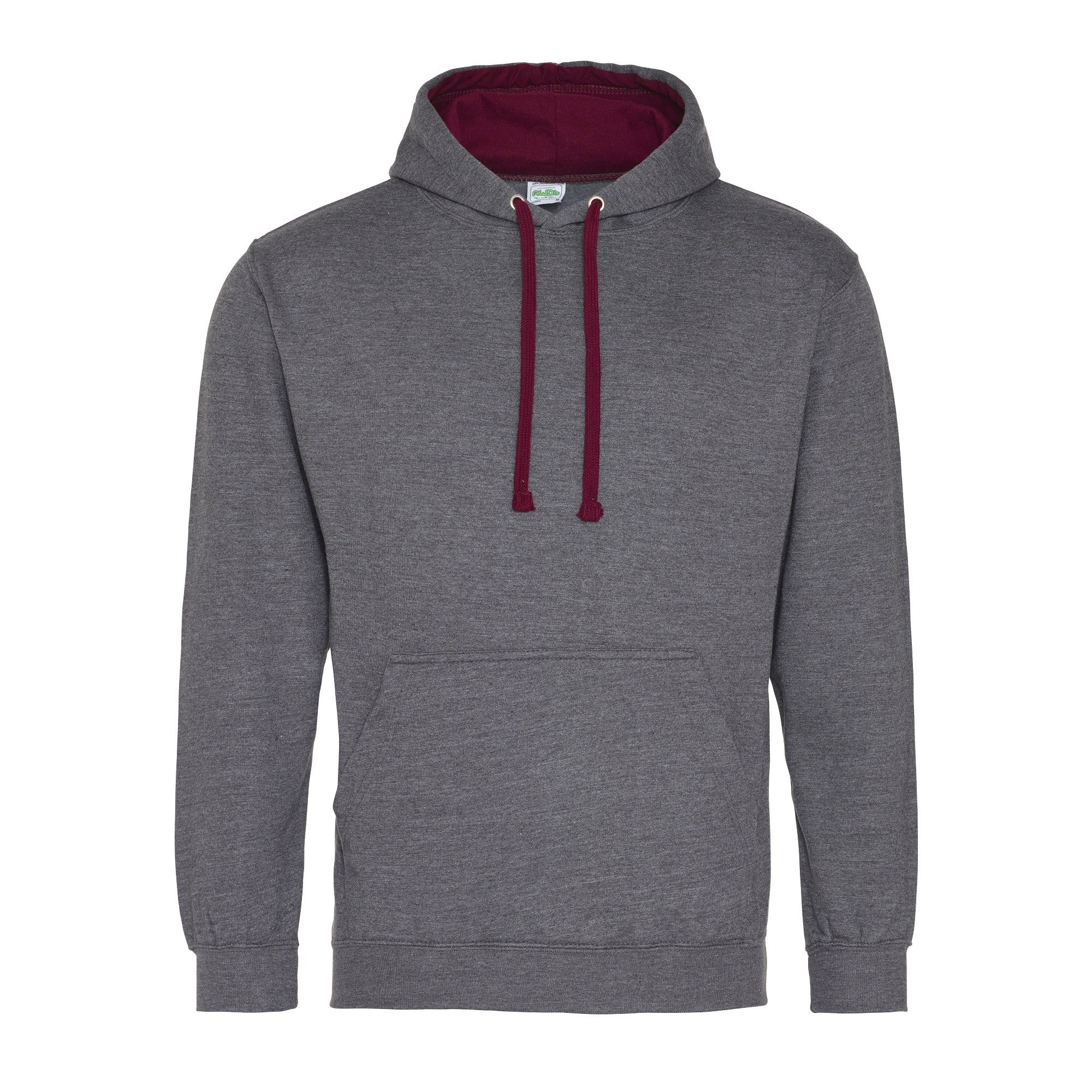 Varsity Hoodie | CHARCOAL/BURGUNDY