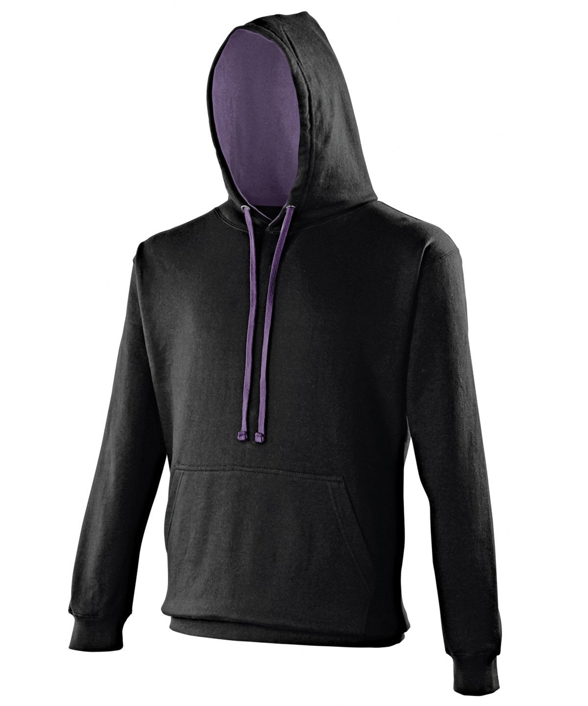 Varsity Hoodie | JET BLACK/PURPLE