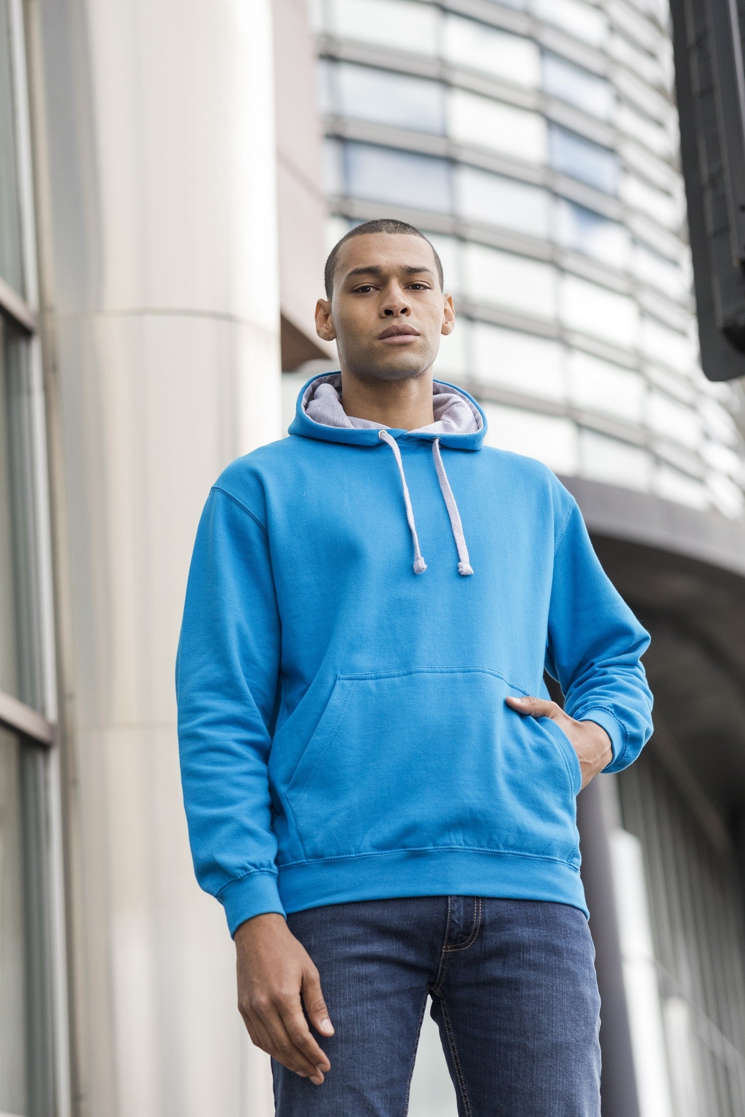 Varsity Hoodie | CHARCOAL/HEATHER GREY