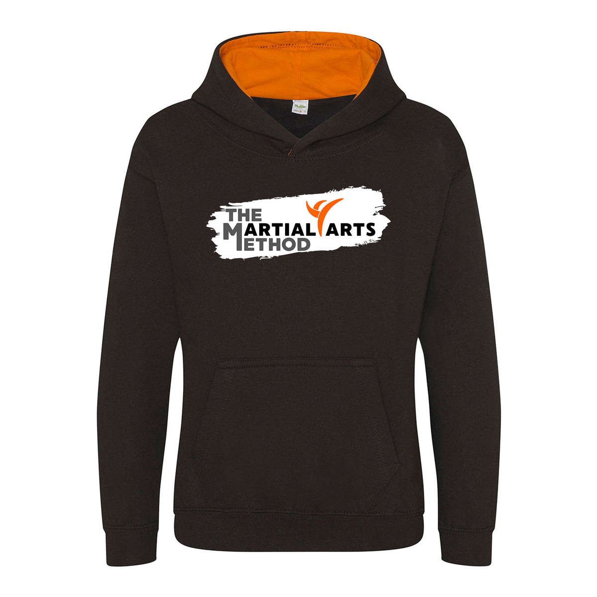 The Martial Arts Method Kids Hoodie | JET BLACK/ORANGE CRUSH