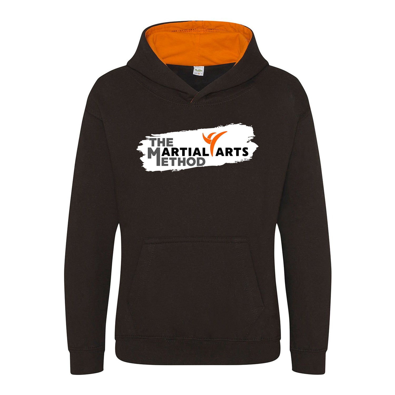 The Martial Arts Method Kids Hoodie | JET BLACK/ORANGE CRUSH