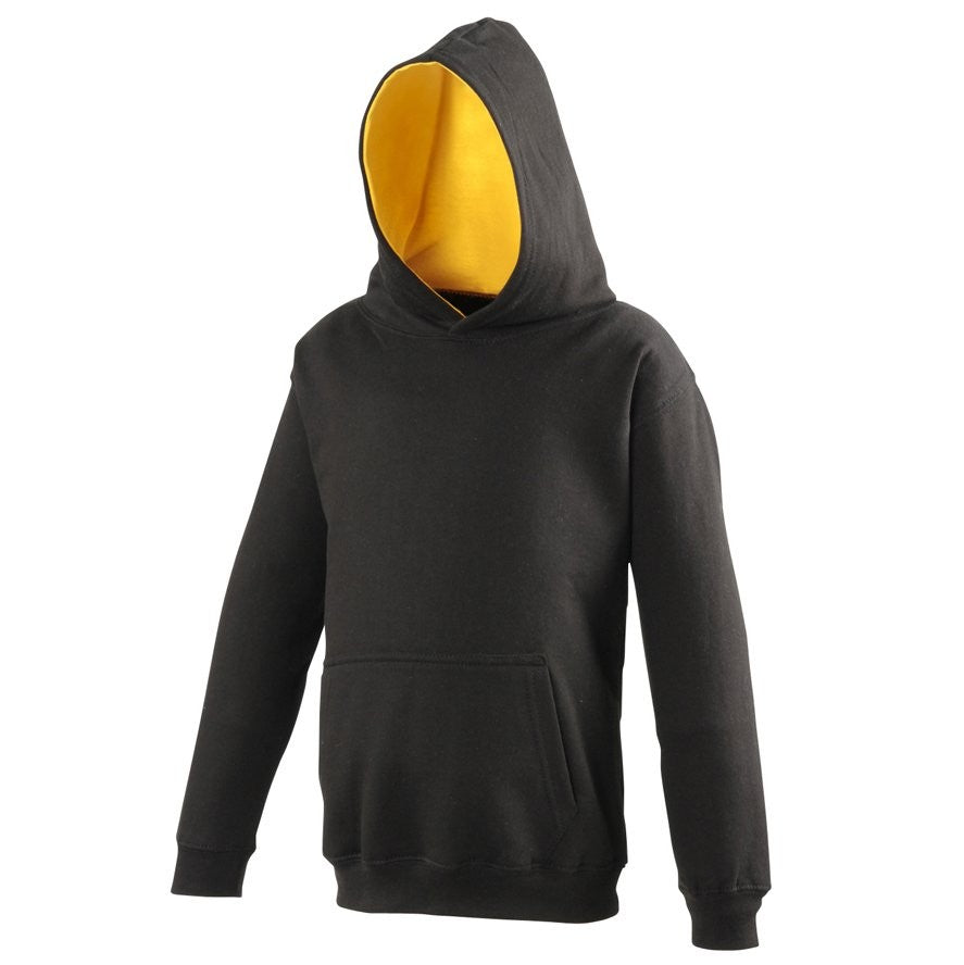 Kids Varsity Hoodie | JET BLACK/GOLD