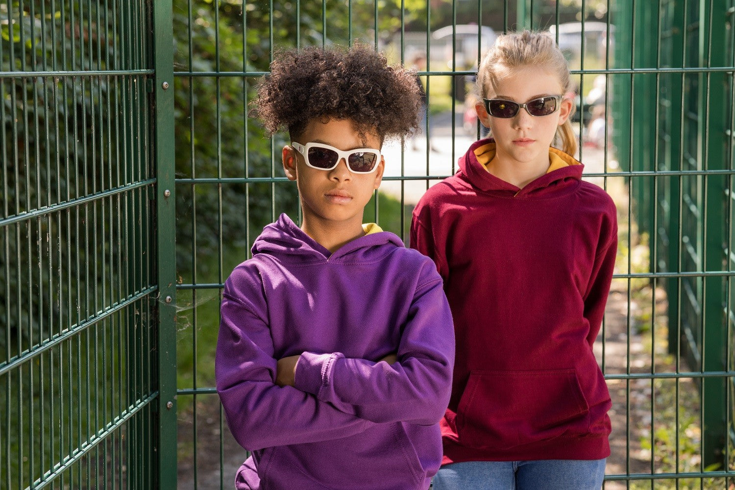 Kids Varsity Hoodie | NEW FRENCH NAVY/FIRE RED