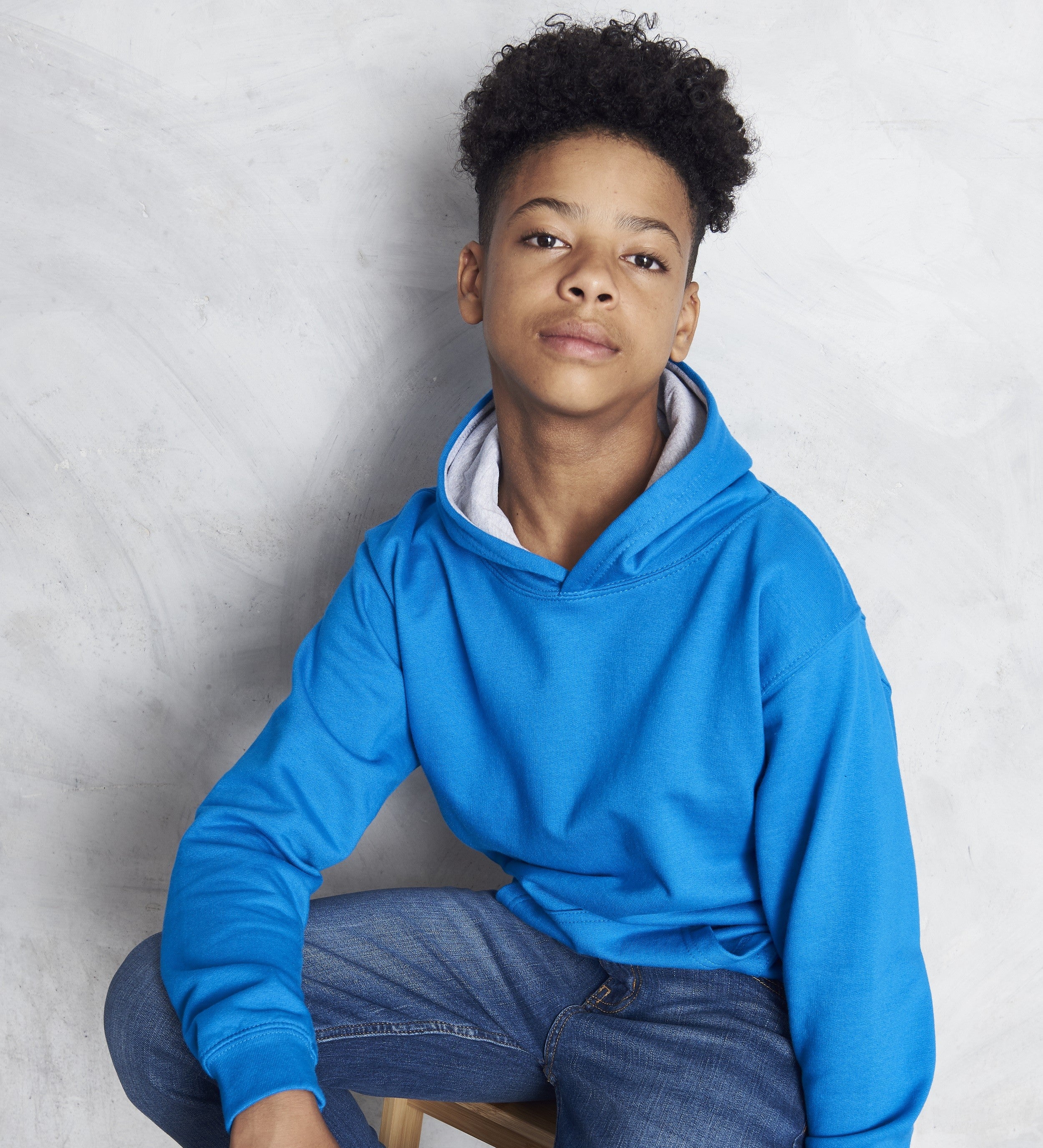 Kids Varsity Hoodie | HOT PINK/FRENCH NAVY