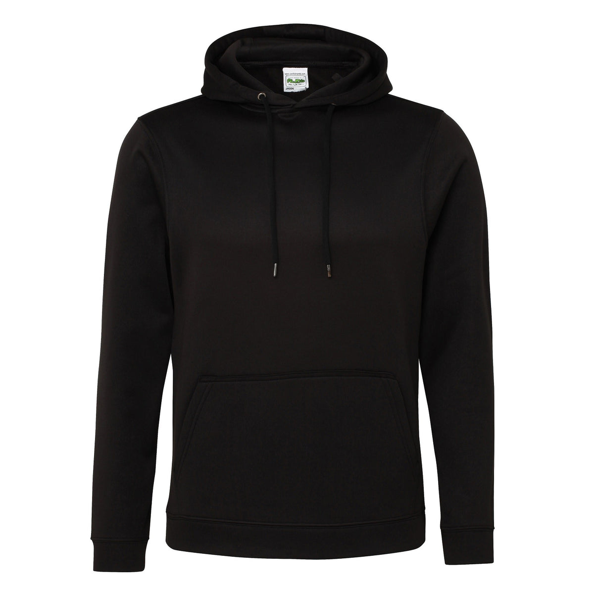 Sports Polyester Hoodie | JET BLACK