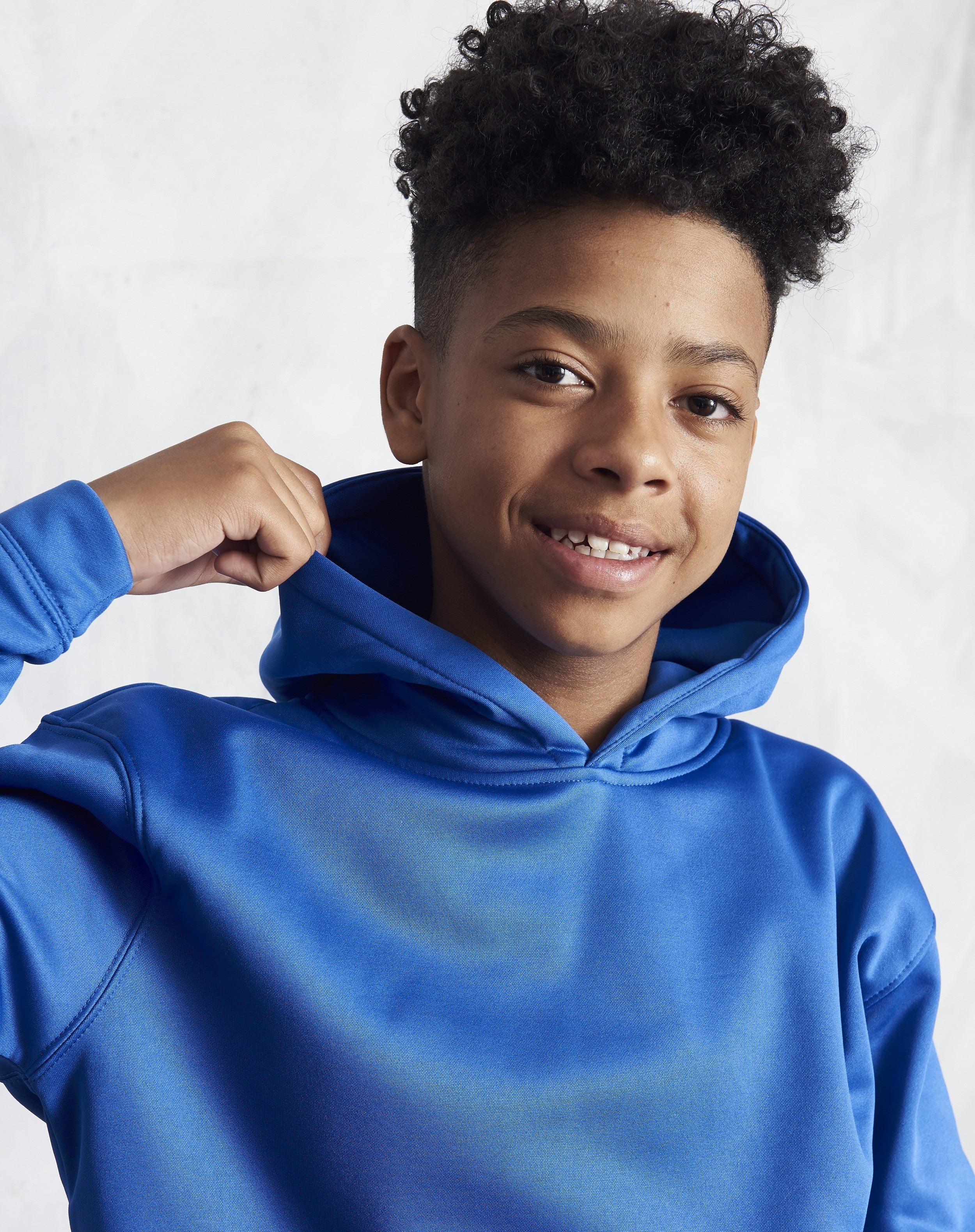 Kids Sports Polyester Hoodie | JET BLACK