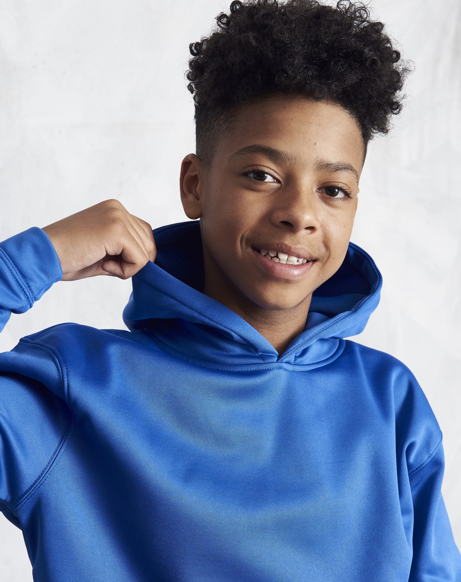 Kids Sports Polyester Hoodie | JET BLACK