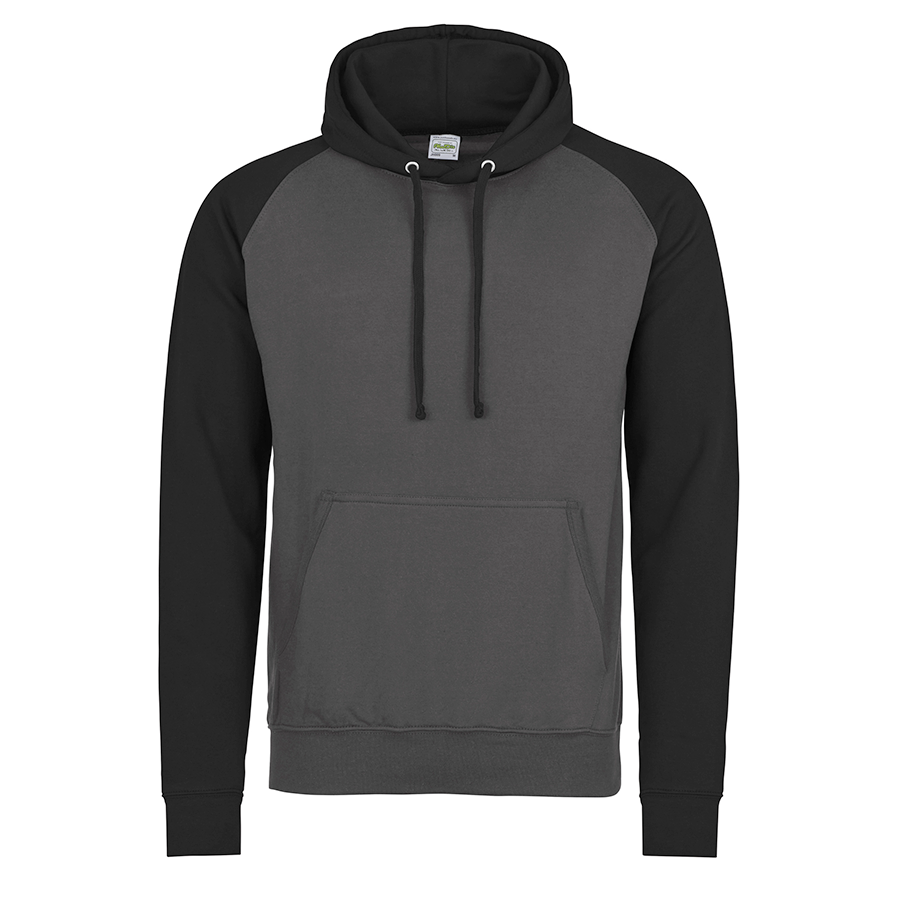 Baseball Hoodie | CHARCOAL/JET BLACK