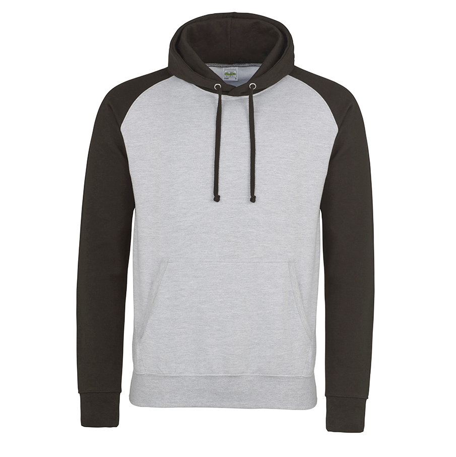 Baseball Hoodie | HEATHER GREY/JET BLACK