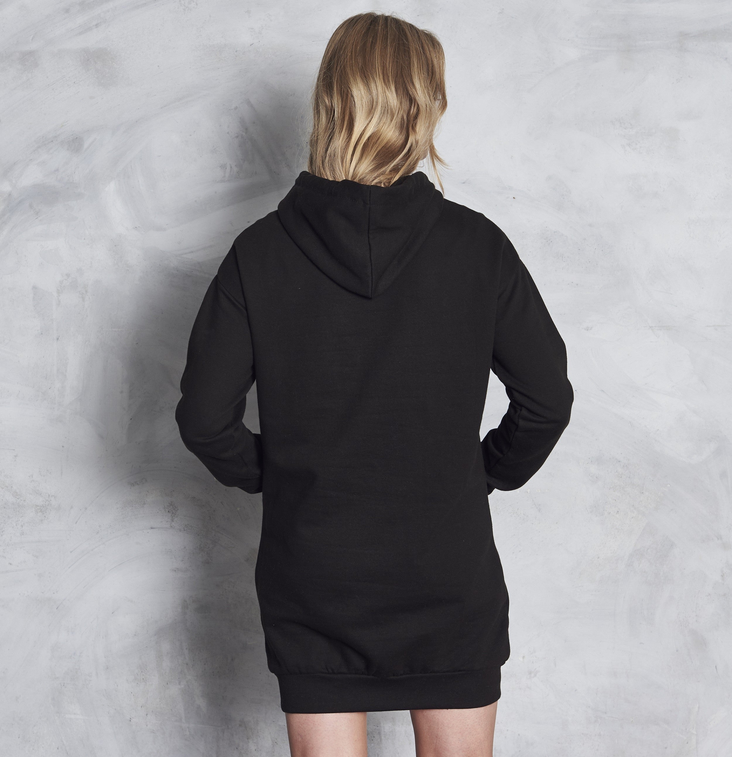 Hoodie Dress | JET BLACK