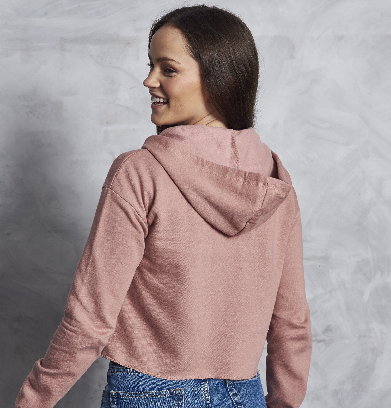 Girlie Cropped Hoodie | HEATHER GREY