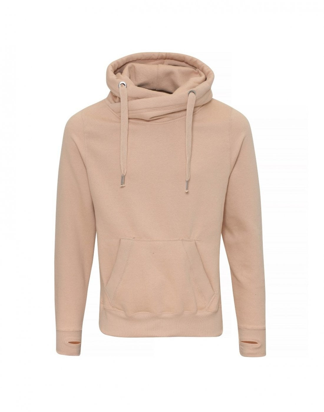Cross Neck Hoodie | NUDE