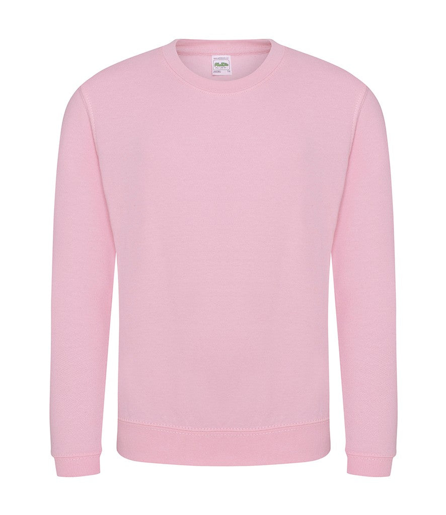 Kids AWDis Sweatshirt | BABY PINK