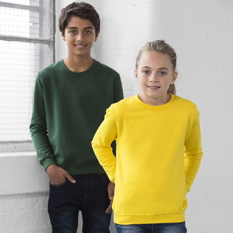 Kids AWDis Sweatshirt | LIME