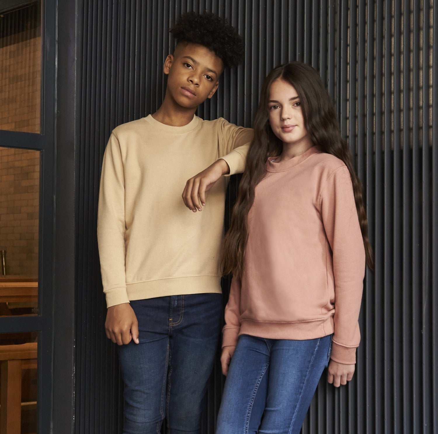 Kids AWDis Sweatshirt | FIRE RED