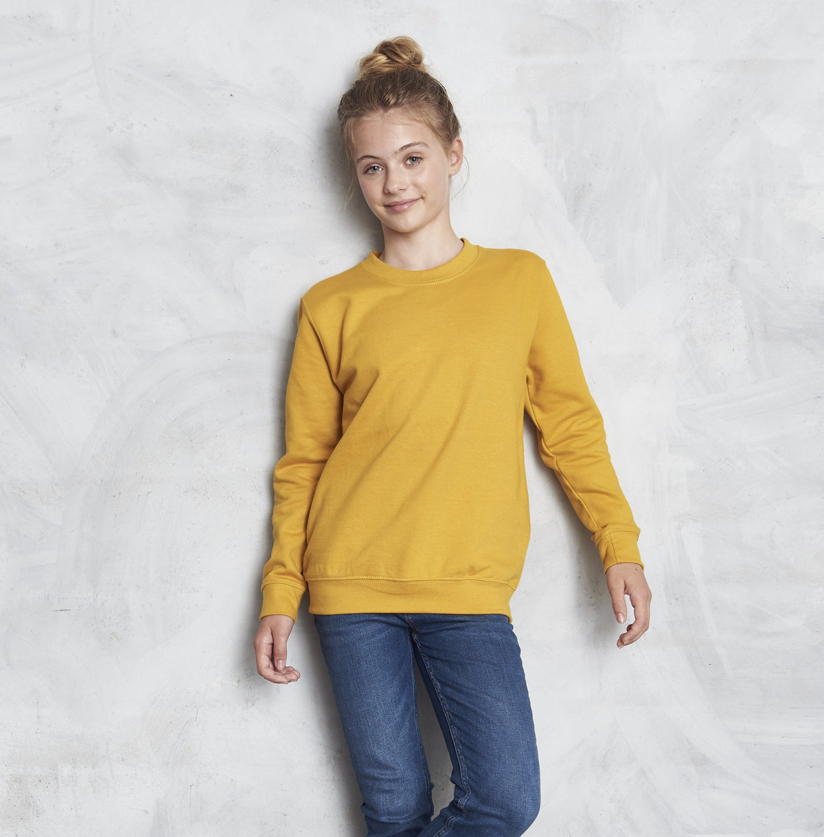 Kids AWDis Sweatshirt | BABY PINK