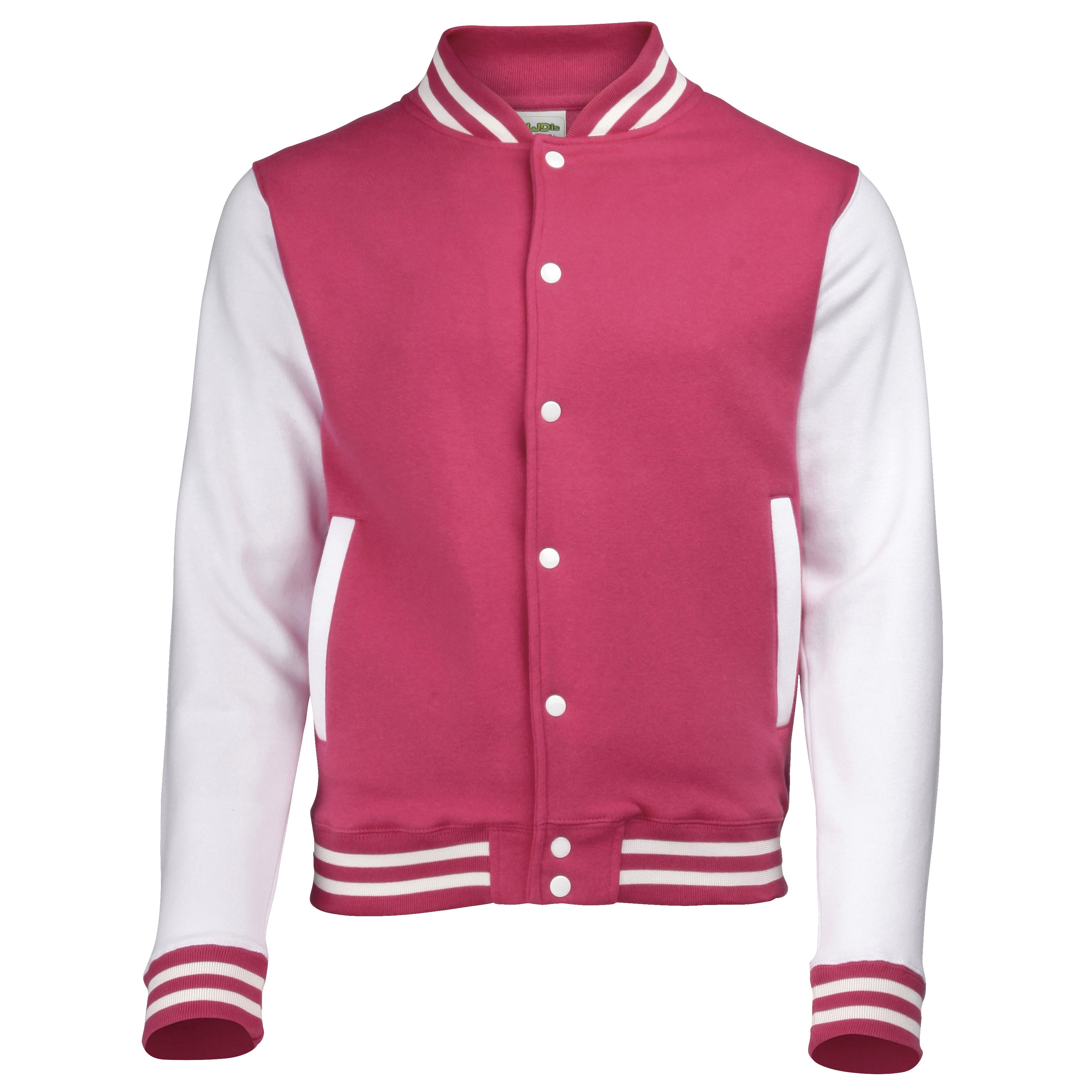 Varsity Jacket | HOT PINK/ARCTIC WHITE
